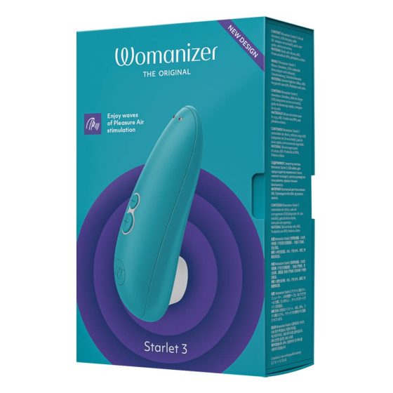 Womanizer Starlet 3 - akkubetriebener, luftwellenbetriebener Klitorisstimulator (türkis)