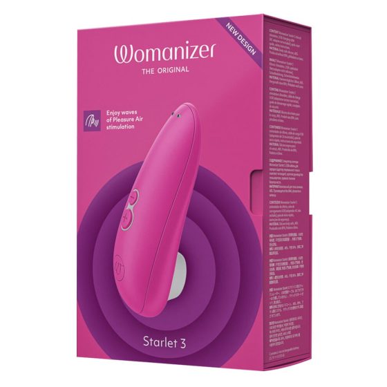 Womanizer Starlet 3 - akkubetriebener, luftwellenbasierter Klitorisstimulator (rosa)