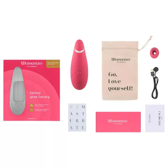Womanizer Premium 2 - Luftwellen-Klitorisstimulator (pink)