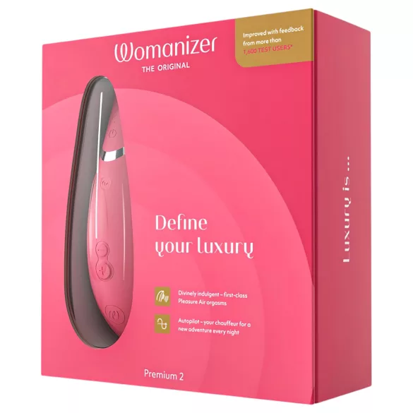 Womanizer Premium 2 - Luftwellen-Klitorisstimulator (pink)