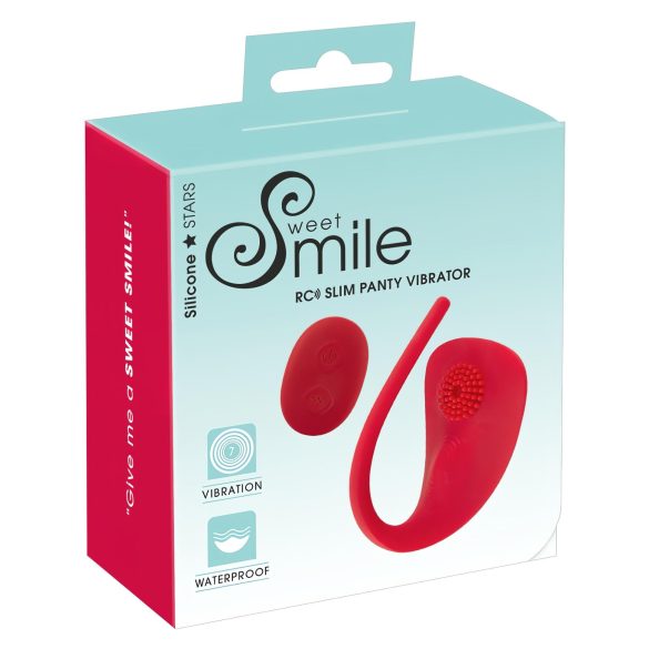 SMILE Slim Panty - Wiederaufladbarer, kabelloser Klitoris-Vibrator (Rot)