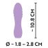 Cuties Mini 3 - Akkus, wasserdichter Spiralvibrator (Lila)