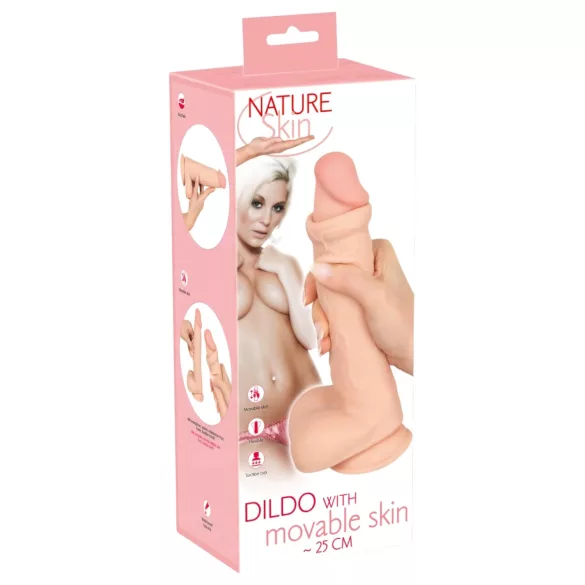 Natute Skin - Dildo mit Haut - 25 cm (naturfarben)