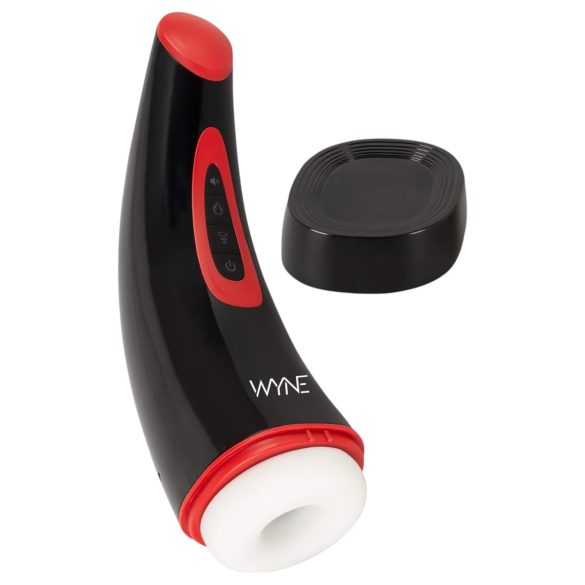 WYNE 03 - Wiederaufladbarer, vibrierender Masturbator (Schwarz)