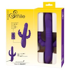   SMILE Triple - akkubetriebener, dreifach-armiger, drehender Stoßvibrator (lila)