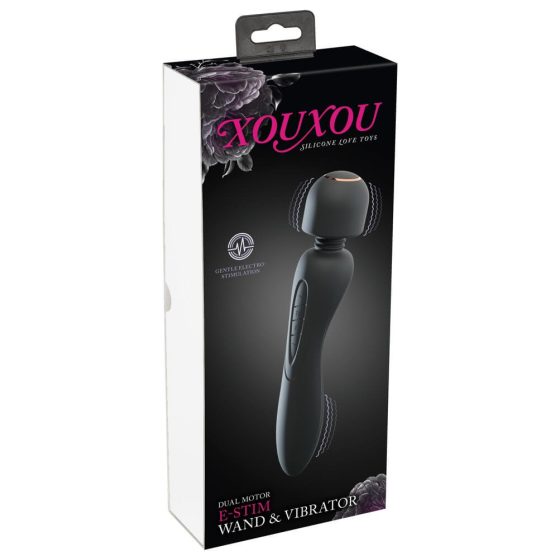 XOUXOU - akkubetriebener, elektrischer Massager-Vibrator (schwarz)
