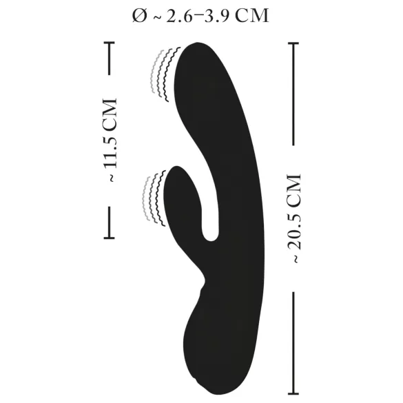XOUXOU - Wiederaufl. Klitorisvibrator mit Arm (Schwarz)