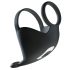 Rebel - Wiederaufladbarer Vibro-Penisring & Hodenmassager (schwarz)