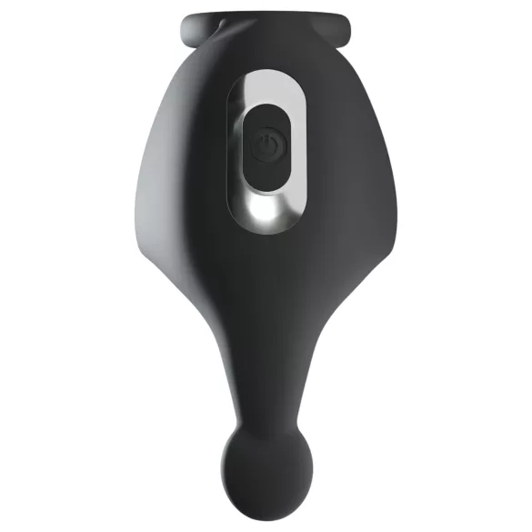 Rebel - Wiederaufladbarer Vibro-Penisring & Hodenmassager (schwarz)