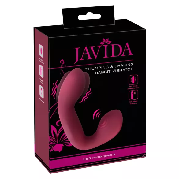 Javida Thumping - Pulsierender G-Punkt- und Klitoris-Vibrator (rot)