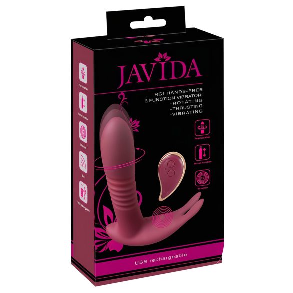 Javida RC - Funk Schmetterlingsvibrator mit 3 Funktionen (Rot)