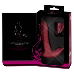   Javida RC - Wiederaufladbarer, funkgesteuerter Klitoris-Vibrator mit 3 Funktionen (rot)