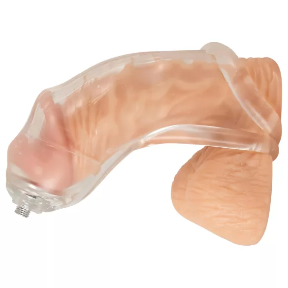 You2Toys Piss Play Sleeve - Penisaufsatz mit Auslaufrohr (transparent)
