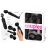 Couples Choice - Akku-Massagesextoy mit Wärmfunktion (Schwarz)