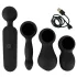 Couples Choice - Akku-Massagesextoy mit Wärmfunktion (Schwarz)