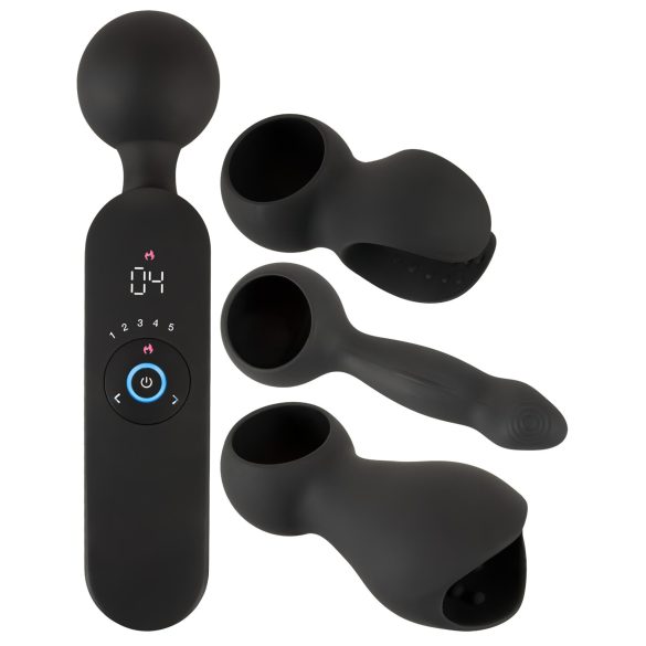 Couples Choice - Akku-Massagesextoy mit Wärmfunktion (Schwarz)