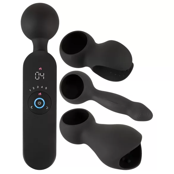 Couples Choice - Akku-Massagesextoy mit Wärmfunktion (Schwarz)