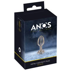   ANOS Metal (2,8 cm) - Käfigförmiger Edelstahl-Anal-Dildo (Silber)
