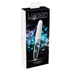   You2Toys Liaison - Akkubetriebener Silikon-Glas LED Vibrator (Transparent-Weiß)