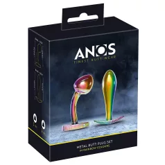 ANOS Metal Rainbow - Anal-Plug-Set aus Metall (2-teilig)