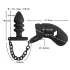 Black Velvet - Silikon Penis Käfig mit Analplug (schwarz)