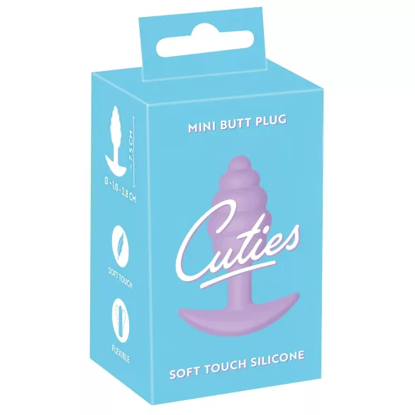 Cuties Mini Butt Plug - Silikon Analplug - lila (2,8 cm)