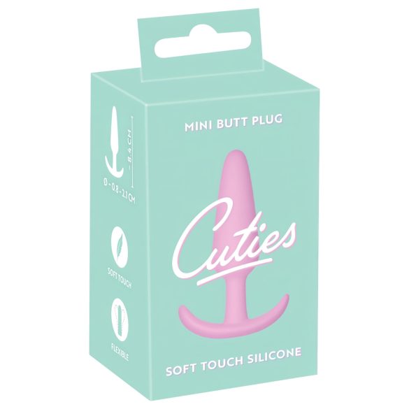 Süßes Mini Analplug - Silikon - Rosa (2,1 cm)
