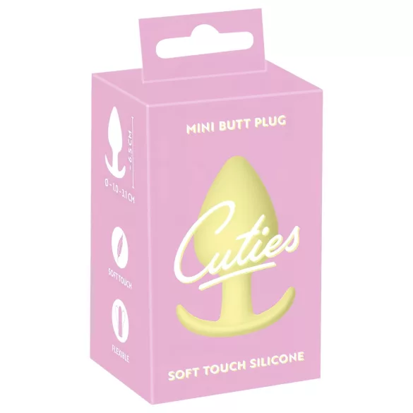 Cuties Mini Butt Plug - Silikon Analplug - Gelb (3,1 cm)
