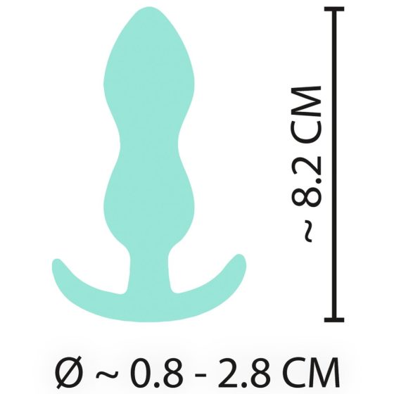 Cuties Mini-Analplug - Silikon-Analdildo - Minze (2,3cm)