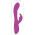 Javida Thumping Rabbit - 3-Motoren Klitoris-Vibrator (Lila)