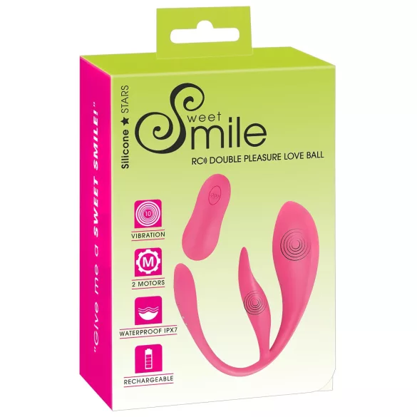 SMILE - Akku-Vibrations-Ei mit Fernbedienung (Pink)