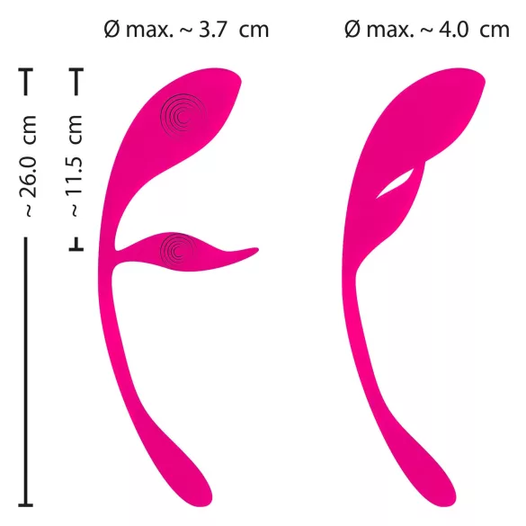 SMILE - Akku-Vibrations-Ei mit Fernbedienung (Pink)
