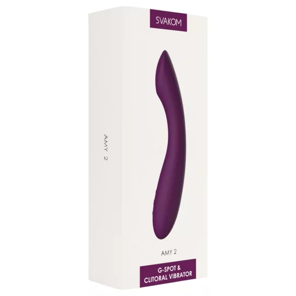 Svakom Amy 2 - wiederaufladbarer, wasserdichter G-Punkt Vibrator (violett)