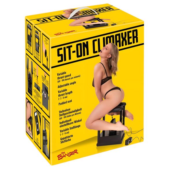 Banger Sit-On-Klimaxer - Netzbetriebener Sexmaschine (schwarz)