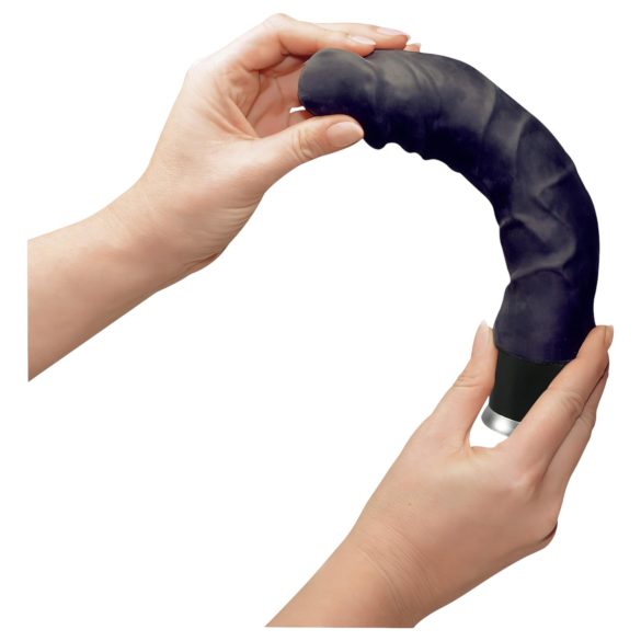 Nature Skin - lebensechter Vibrator - schwarz (22cm)