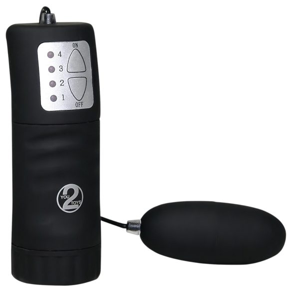You2Toys - Velvet Schwarzes Vibro-Ei - Samtig