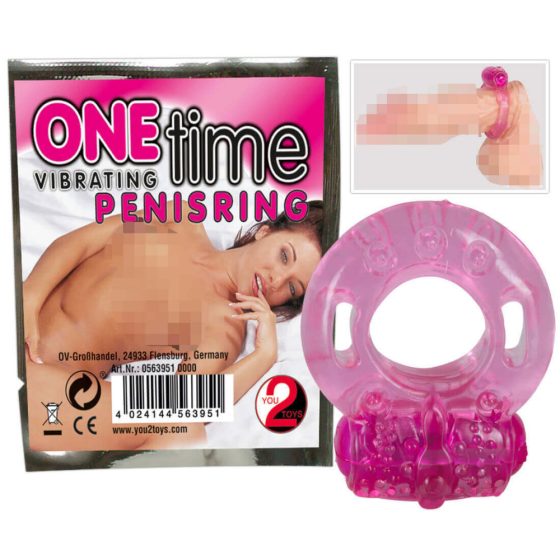 You2Toys - Einmaliger vibrierender Penisring (pink)