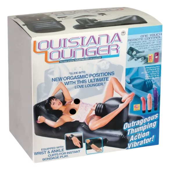 Louisiana Lounger - Sexmaschine mit eingebautem Vibrator (schwarz)