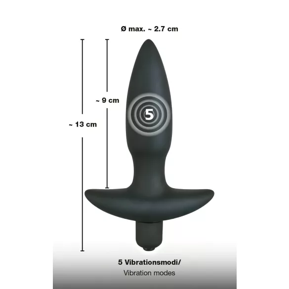 black velvet anal plug Black Velvets - Analplug - klassischer Butt Plug Large 1 St main image 1