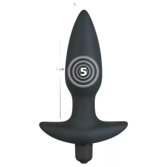 Black Velvet Vibrations-Analplug Größe Mittel