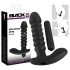 Black Velvet gerippter Vibrator - mittelgroß (schwarz)
