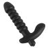 Black Velvet gerippter Vibrator - mittelgroß (schwarz)