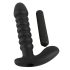 Black Velvet gerippter Vibrator - mittelgroß (schwarz)