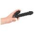 Black Velvet gerippter Vibrator - mittelgroß (schwarz)