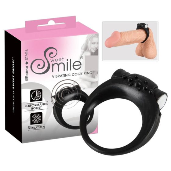 SMILE Stayer - Vibrations-Penisring (schwarz)