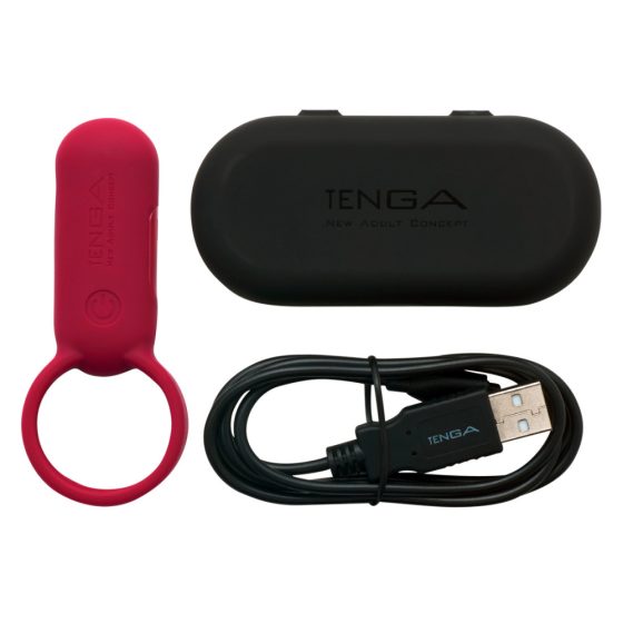 TENGA Smart Vibe - vibrierender Penisring (rot)