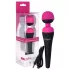 PalmPower Wand - wiederaufladbarer Vibro-Massagestab (pink-schwarz)