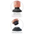 King Cock 7 Saugnapf-Vibrator (18 cm) - hautfarben