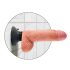 King Cock 7 Saugnapf-Vibrator (18 cm) - hautfarben