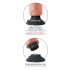 King Cock 10 Saugfuß Vibrator (25 cm) - Natur